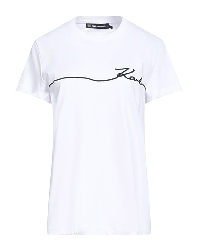 KARL LAGERFELD T-shirt BIANCO 100% Cotton