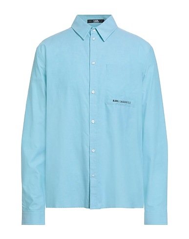 KARL LAGERFELD Camicie Turchese 100% Cotone