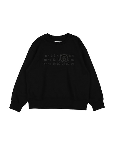 MM6 MAISON MARGIELA Sweatshirt Black 100% Cotton, Elastane