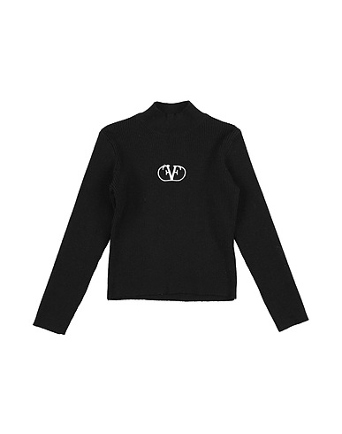 FUN & FUN Polo neck Black 50% Viscose, 28% Polyester, 22% Nylon