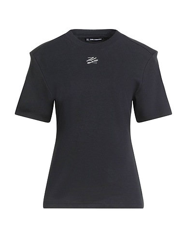 KARL LAGERFELD ベーシックTシャツ ブラック コットン 100%