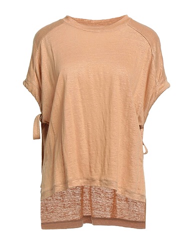 MAX & MOI Basic T-shirt Sand 100% Linen