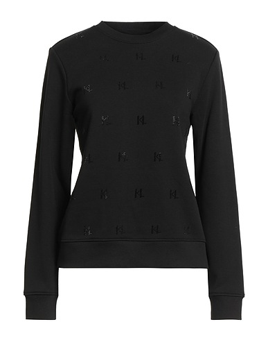 KARL LAGERFELD Sweatshirt Black 89% Cotton, 11% Recycled polyethylene