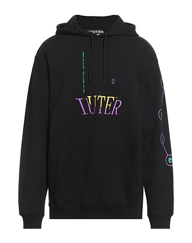 IUTER Hooded track jacket  Black 100% Cotton