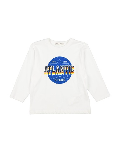 ATLANTIC STARS T-shirt Bianco 100% Cotone