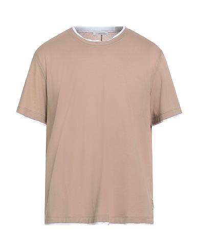 PAOLO PECORA T-shirt Light brown 100% Cotton