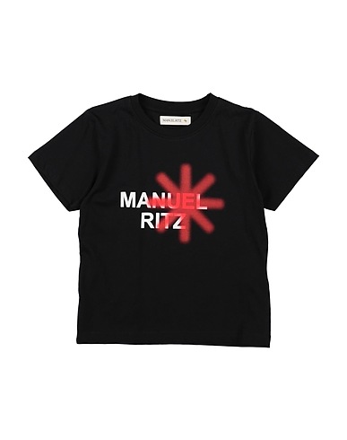MANUEL RITZ T-Shirt Schwarz 100% Baumwolle