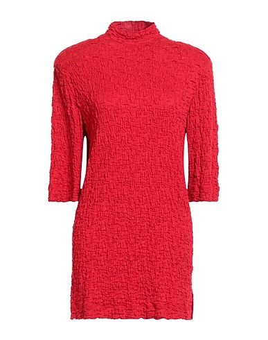 SABINA MUSÁYEV Short dress Red 70% Cotton, 22% Nylon, 8% Elastane
