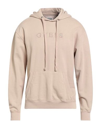 GUESS Hoodie Beige 100% Baumwolle