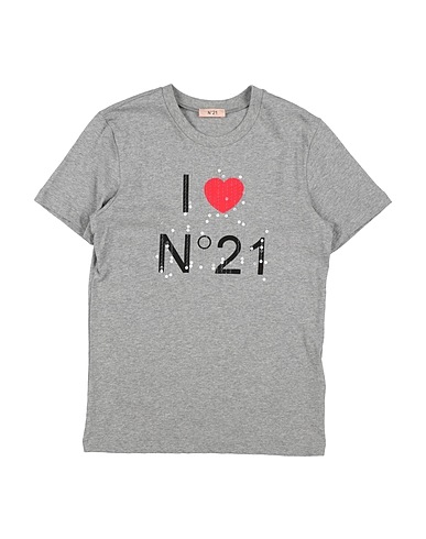 N°21 T-shirt Grigio 100% Cotone