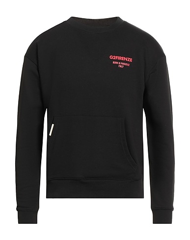 G2FIRENZE Felpa Nero 100% Cotone