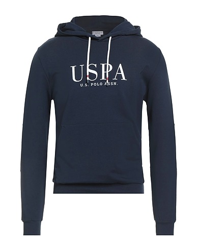 U.S.POLO ASSN. Hooded track jacket  Navy blue 95% Cotton, 5% Elastane