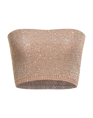 SIMONA CORSELLINI Top Gold 60% Viscose, 22% Polyamide, 18% Polyester