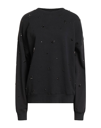 OTTOD'AME Sweatshirt Black 100% Cotton