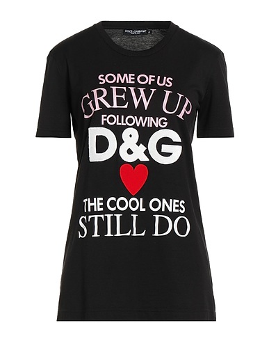 DOLCE&GABBANA T-Shirt Schwarz 100% Baumwolle