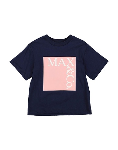 MAX&Co. T-shirt Navy blue 100% Cotton