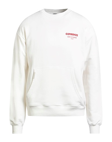 G2FIRENZE Felpa Bianco 100% Cotone