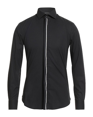 MICHAEL KORS MENS Shirts Black 98% Cotton, 2% Elastane