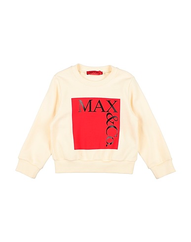MAX&Co. Felpa Avorio 100% Cotone, Elastan