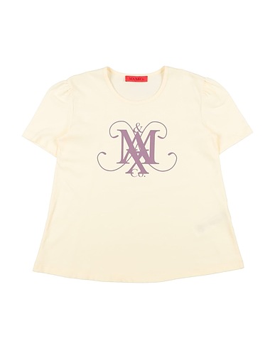 MAX&Co. T-shirt Pastel yellow 100% Cotton