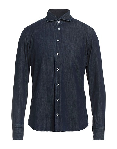 BASTONCINO Denim shirt Blue 100% Cotton