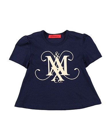 MAX&Co. T-shirt Blu navy 100% Cotone