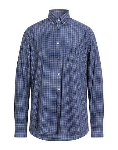 PAUL & SHARK Checked shirt Blue 100% Cotton