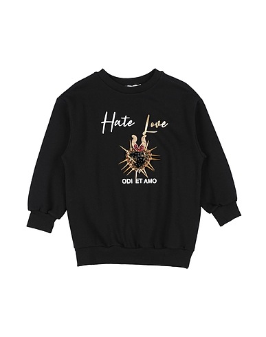 ODI ET AMO Sweatshirt JUNIOR Black 100% Cotton