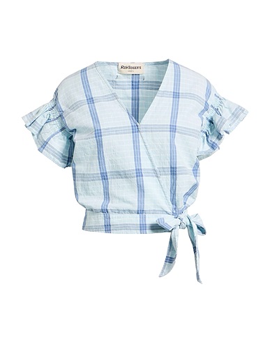 ROŸ ROGER'S Top Sky blue 76% Cotton, 24% Linen