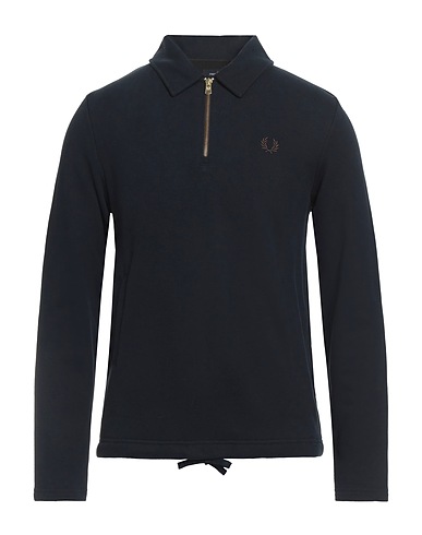 FRED PERRY Sweatshirt Navy blue 100% Cotton