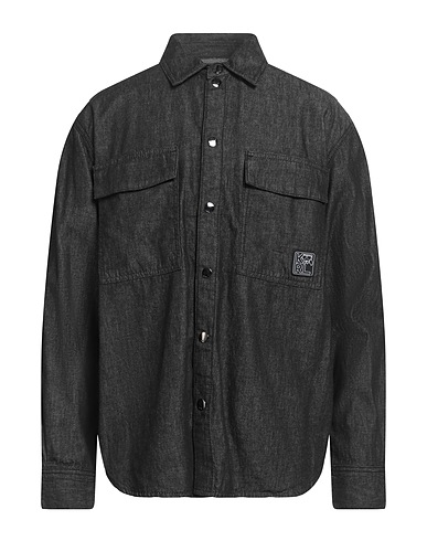 KARL LAGERFELD Denim shirt Black 100% Cotton