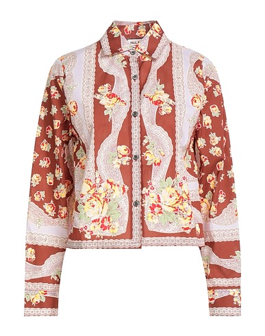 PAUL & JOE Floral shirts & blouses Brown 100% Cotton
