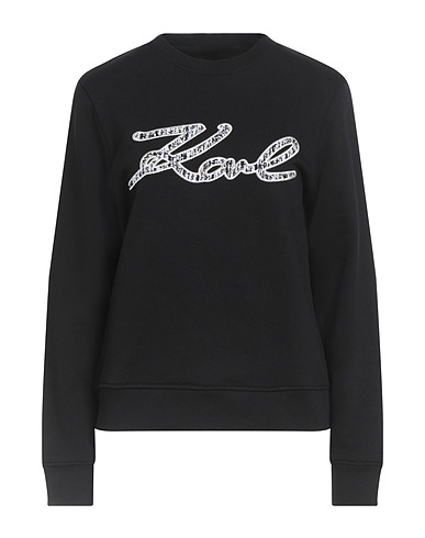 KARL LAGERFELD Sweatshirt Black 90% Organic cotton, 10% Recycled polyester