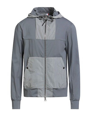 PMDS PREMIUM MOOD DENIM SUPERIOR Hooded track jacket  Grey 74% Polyamide, 26% Elastane, Polyester
