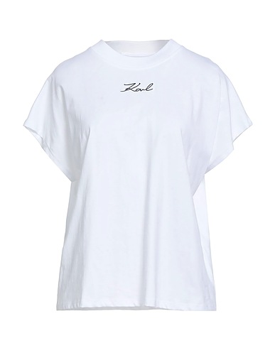 KARL LAGERFELD Basic T-Shirt White 100% Organic cotton