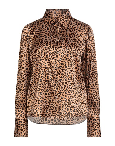 ROBERT FRIEDMAN Patterned shirts & blouses 93% Silk, 7% Elastane