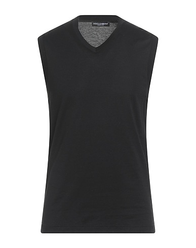 DOLCE&GABBANA Basic T-Shirt Black 100% Cotton