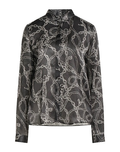 ROBERT FRIEDMAN Patterned shirts & blouses Black 100% Silk