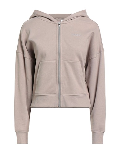 DKNY Hooded track jacket  SPORT Taupe 60% Cotton, 40% Polyester