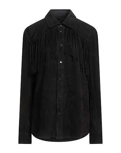 DONDUP Camicie e bluse tinta unita 100% Pelle di agnello