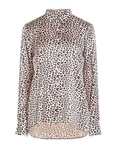 ROBERT FRIEDMAN Patterned shirts & blouses Cream 93% Silk, 7% Elastane