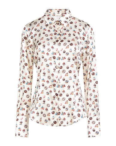 ROBERT FRIEDMAN Patterned shirts & blouses 93% Silk, 7% Elastane