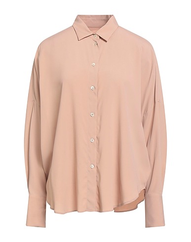 ROBERT FRIEDMAN Solid colour shirts & blouses Light brown 70% Acetate, 26% Silk, 4% Elastane