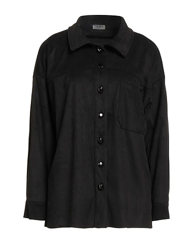 MORE by SISTE'S Solid colour shirts & blouses Black 90% Polyester, 10% Elastane