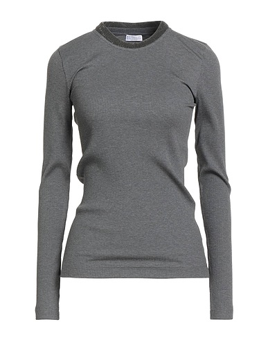 BRUNELLO CUCINELLI T-shirt Grey 95% Cotton, 5% Elastane
