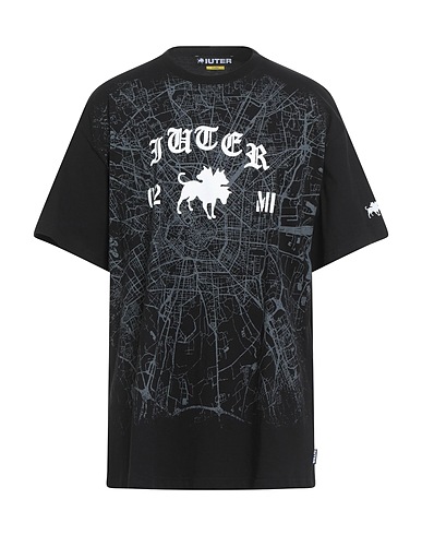 IUTER T-shirt Black 100% Cotton