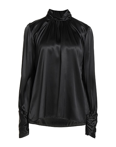 GUGLIELMINOTTI Top Black 93% Silk, 7% Elastane