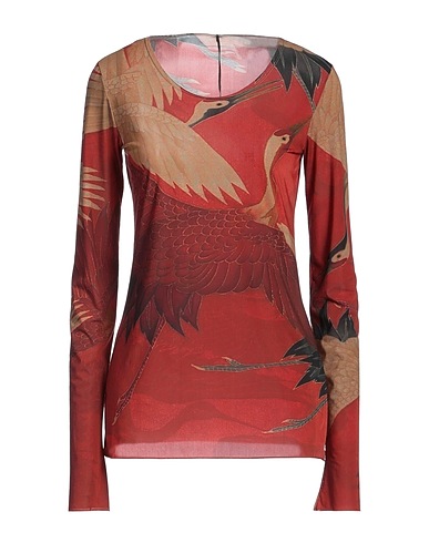MASNADA T-shirt Burgundy 77% Polyamide, 23% Elastane