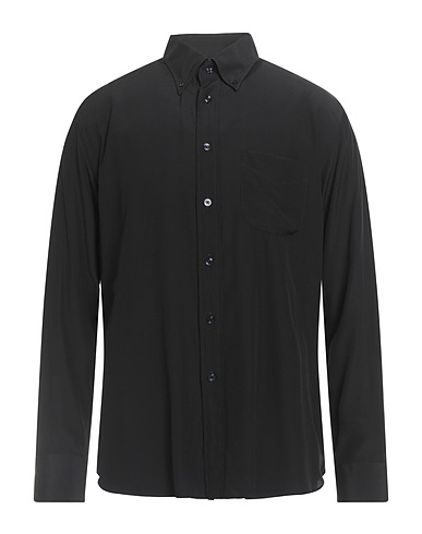 TOM FORD Solid color shirt Black 100% Silk