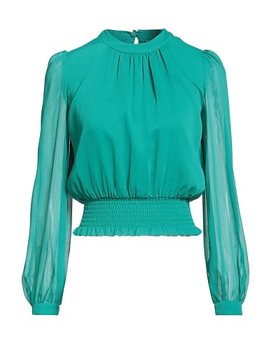 TWINSET Top Emerald green 100% Polyester
